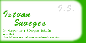 istvan suveges business card