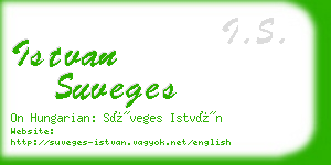 istvan suveges business card